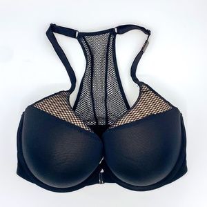 Victoria's Secret Black Mesh Front Close Bra